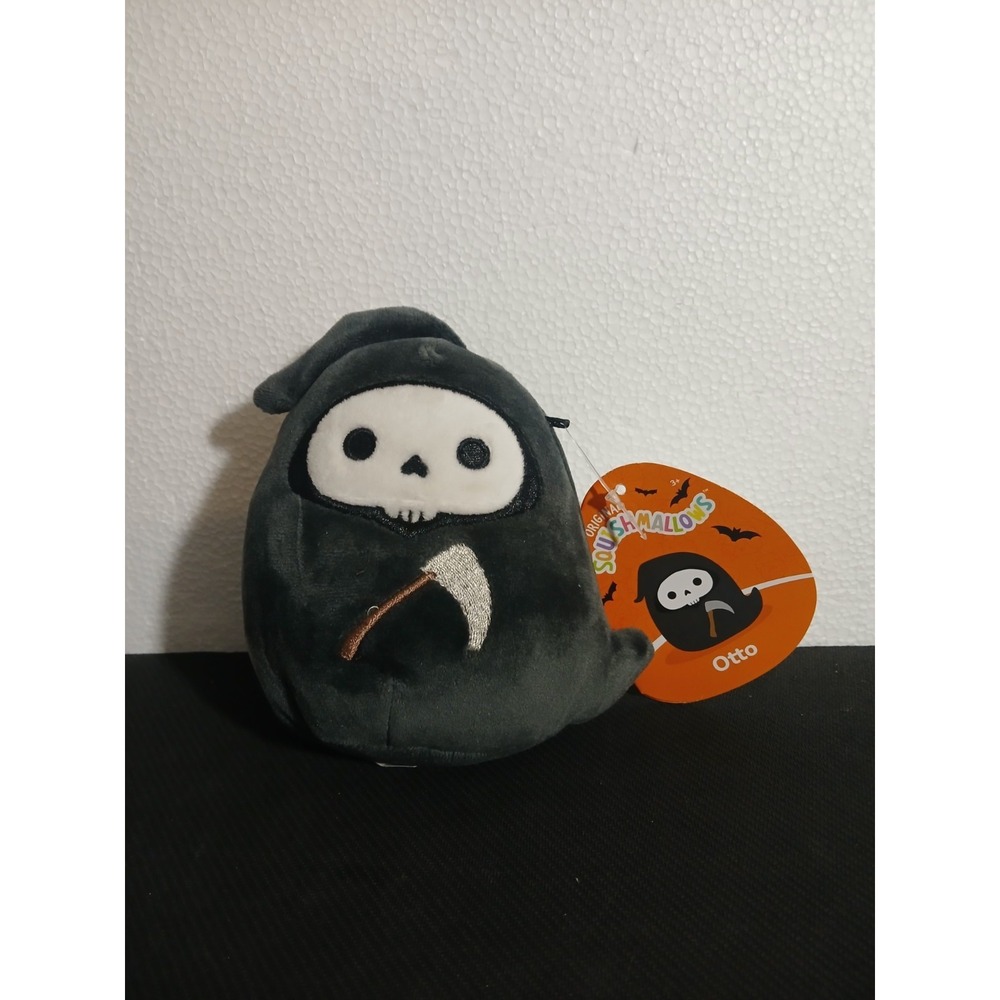 Rare Squishmallows 4" Halloween 2022 Otto the Grim Reaper S4 #834 NWT